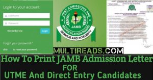 Jamb Admission Letter