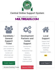 JAMB Complaint Support Portal