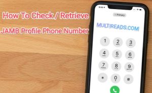 how to recover jamb phone number