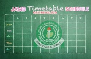 Jamb Timetable